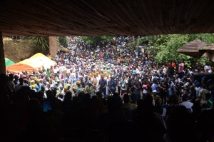 Participants at the Osun Osogbo Grove.
