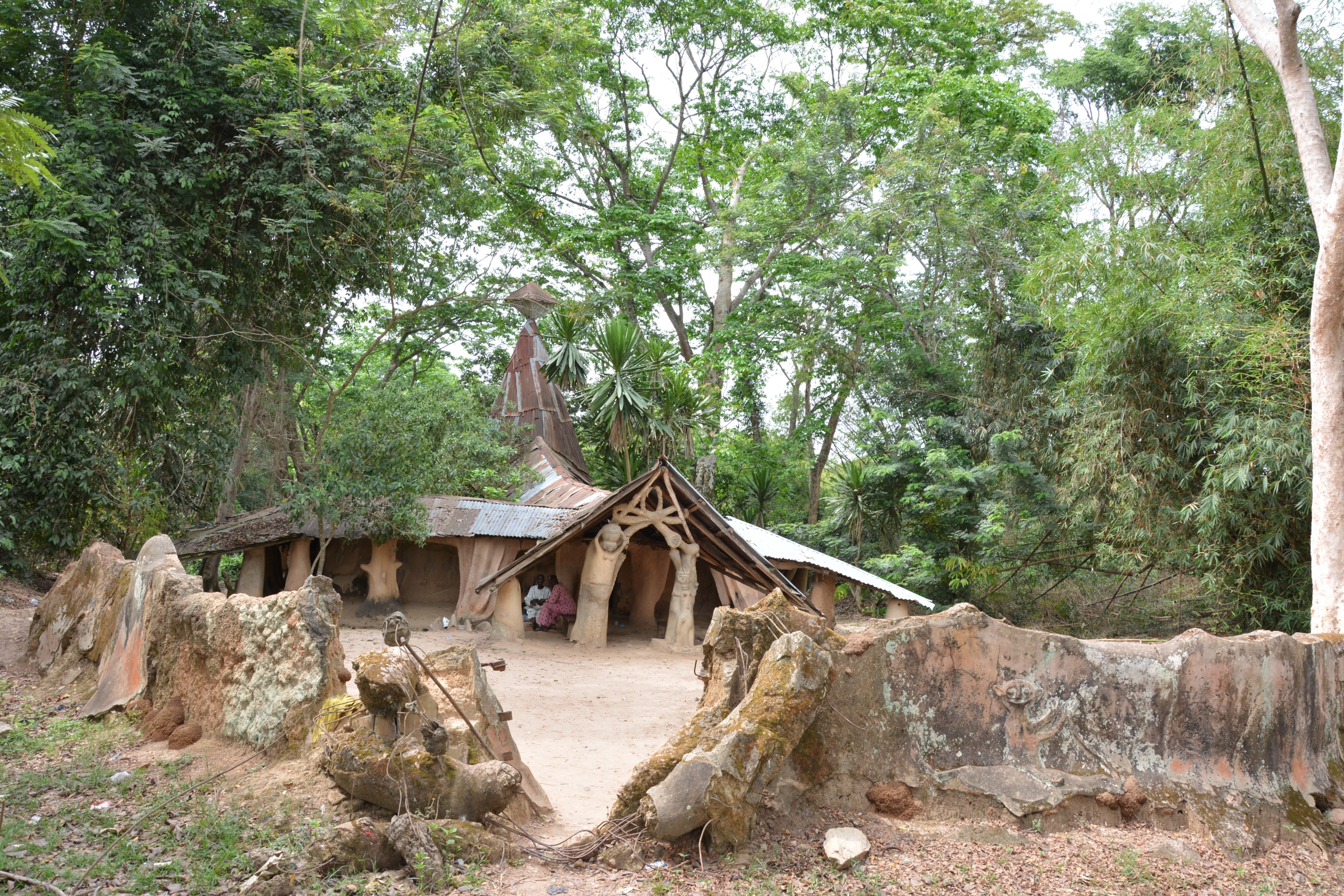 Ibusanyin Shrine. The Osun-Osogbo Forest and Shrine is a major cultural landscape.