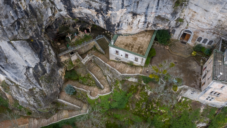 Aerial view of the María Magdalena Cave in France