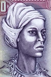 Nanny of the Maroons portrait from Jamaican money