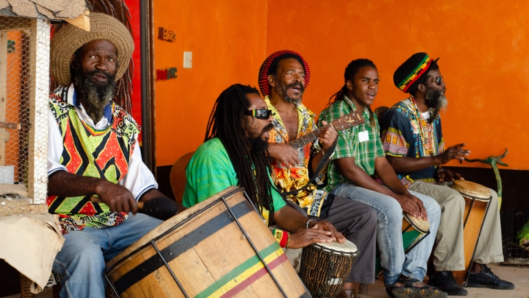Musicians at Saint Ann, Jamaica