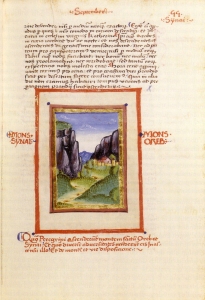 St. Catherine's Monastery in a 16th-century miniature, Nuremberg