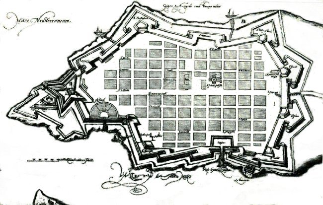 More details Map of Valletta in the 1580s