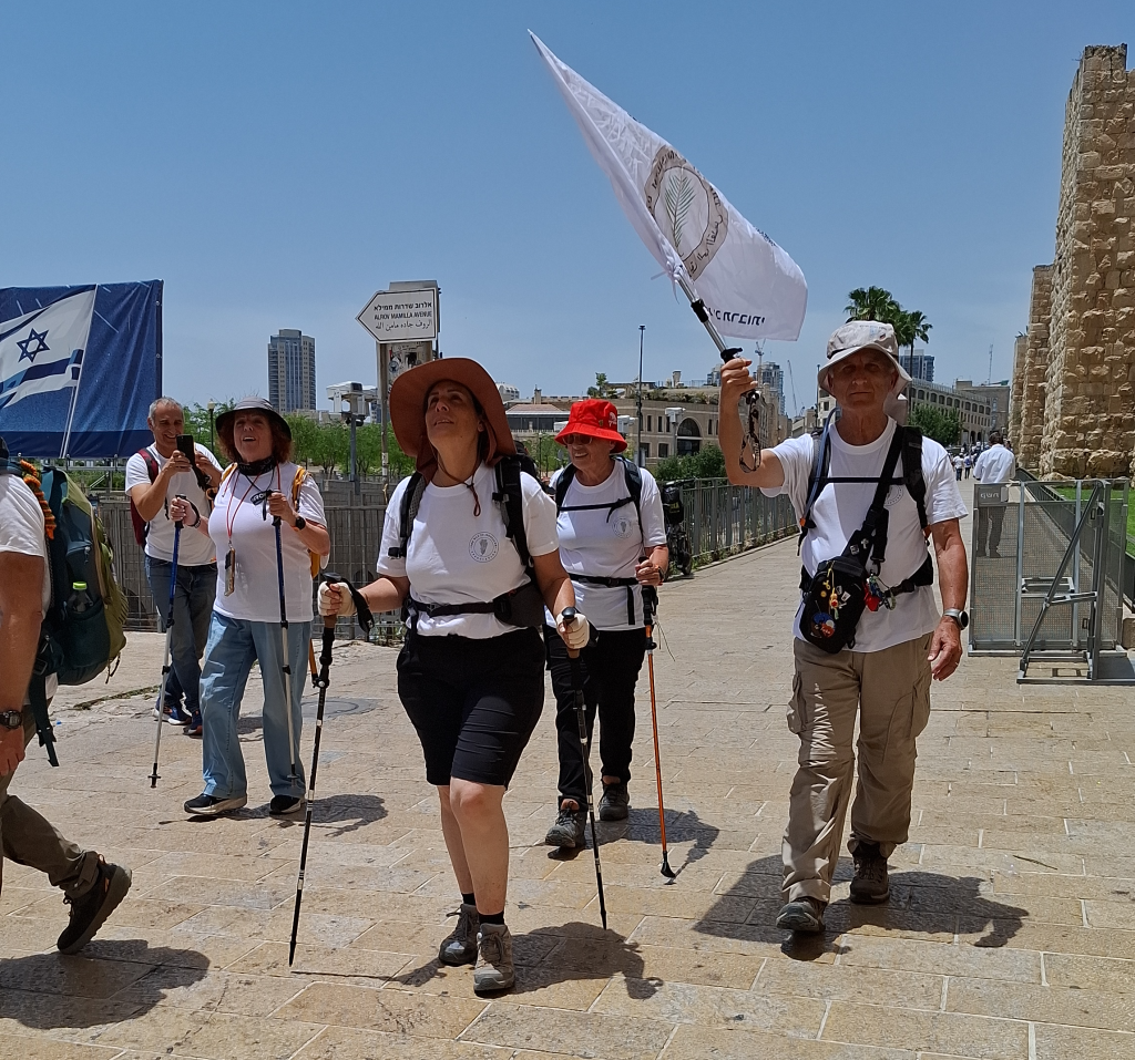 Modern pilgrims on the Way to Jerusalem Courtesy