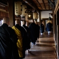 Japanese zen monks in Kyoto