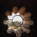 View on city of Ramla from the figure window of White Mosque - ancient Umayyad mosque. Israel