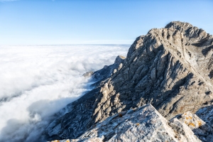 Mount Olympus in central Greece and Mytikas, its highest peak