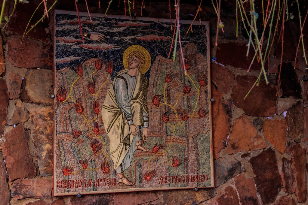 Religious icon at St. Catherine's Monastery in the Sinai Peninsula, Egypt