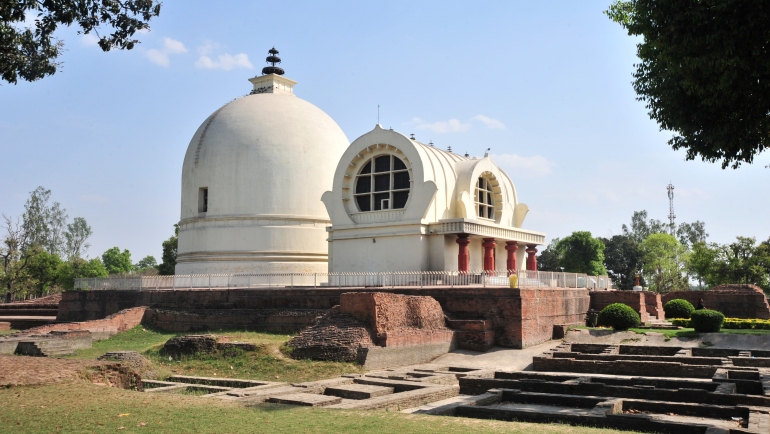 Parinirvana Stupa and temple, Kushinagar, India