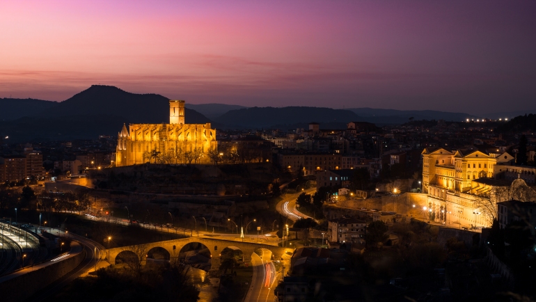 la ciudad de manresa, españa
