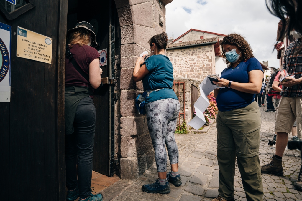 Pilgrims at Saint-Jean Pied-de-Port