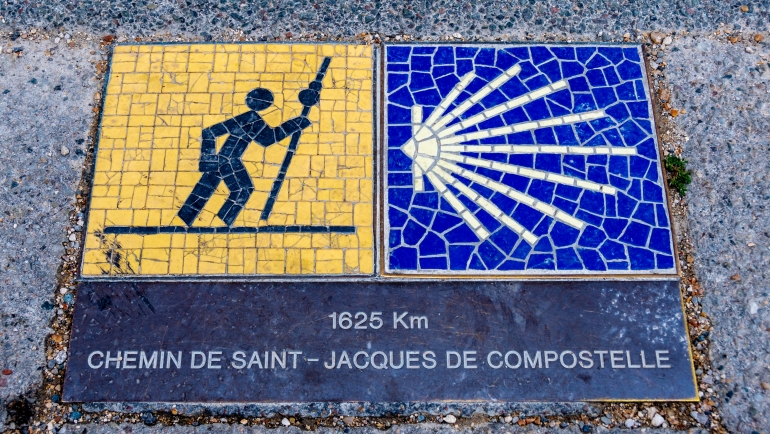camino santiago en Chartres, Francia