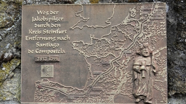 mapa camino santiago desde alemania