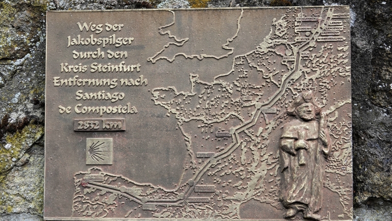 mapa camino santiago desde alemania