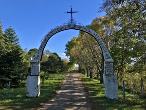 Entrance to the hermitage that was the first dwelling place of the image of the Virgin, better known as "the place of the miracle."