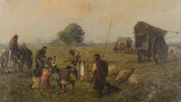 Más detalles Origen milagroso de Ntra. Sra. de Luján en año 1630, por Augusto Ballerini, 1895.