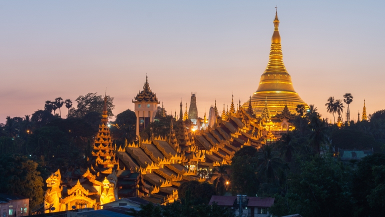 Shwedagon Pagoda is one of the most famous pagodas in the world, Yangon's main attraction.