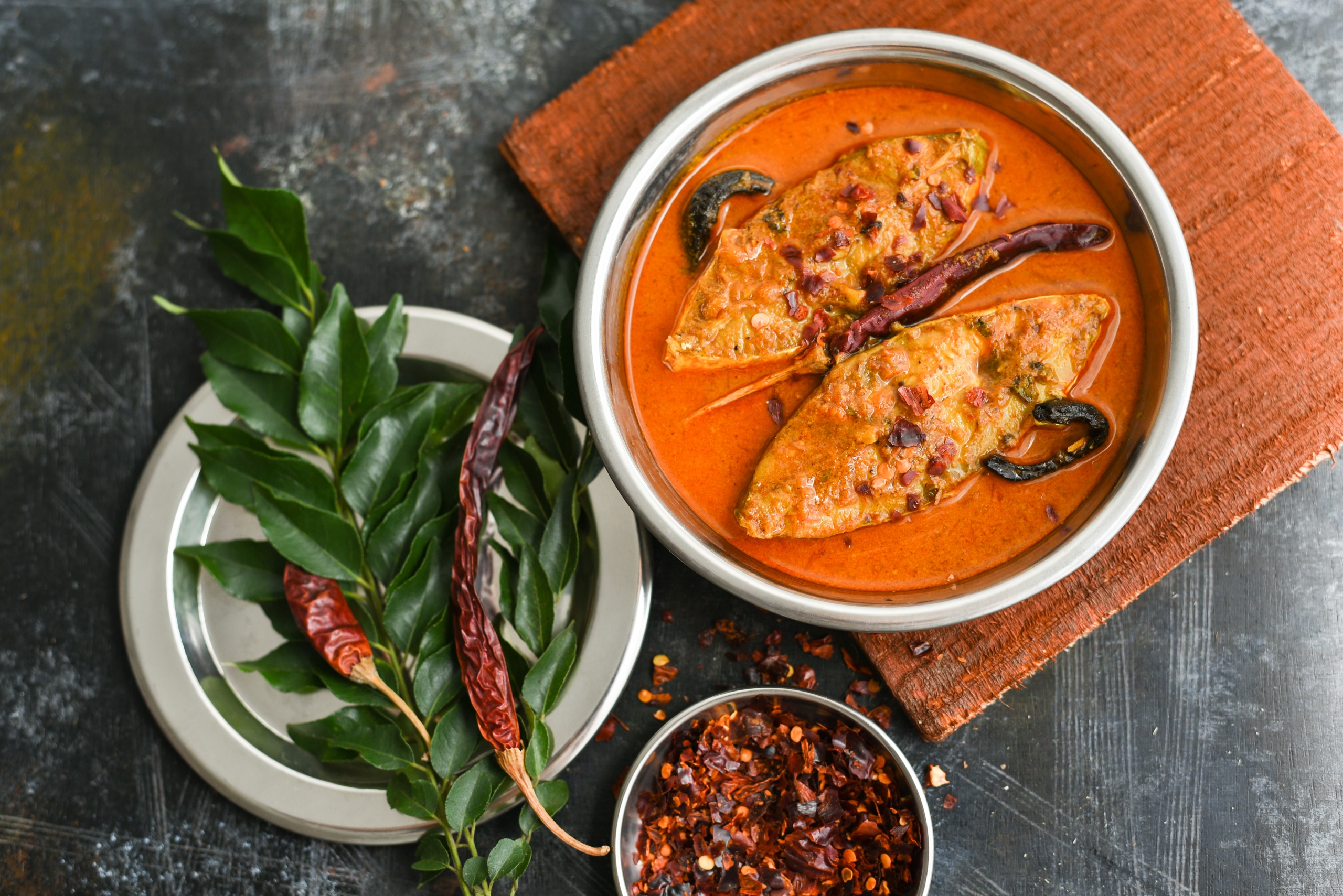 traditional Sri Lankan Fish Curry King fish curry