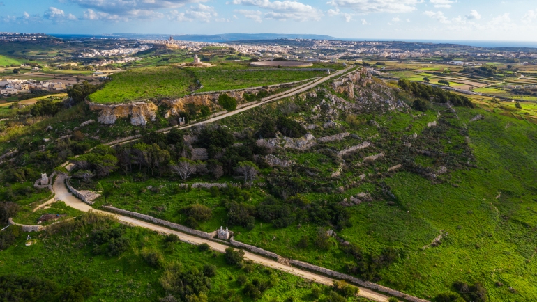 Stations of the Cross. Close to Ta Pinu church on Gozo island
