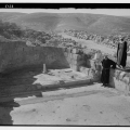 Mount Nebo. 'Jebel Nebba'. Nebo, Chapel of St. Mary. Showing ruins of the apse & floor