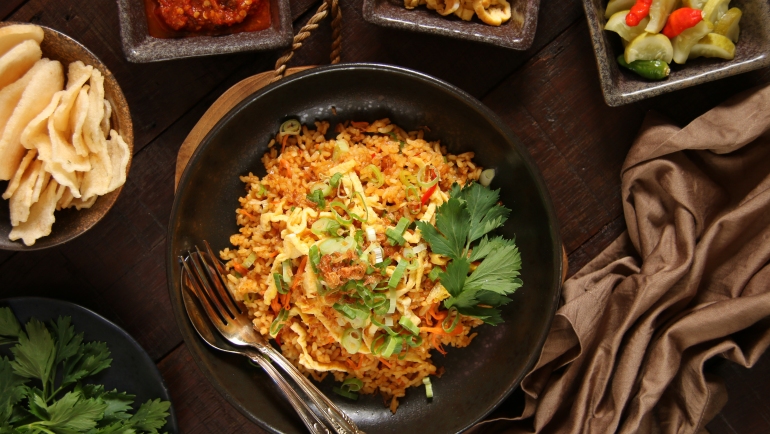 Nasi Goreng Jawa. The popular Indonesian fried rice dish.