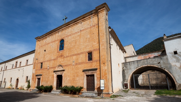 front facade of the church of Santa Maria di Stignano
