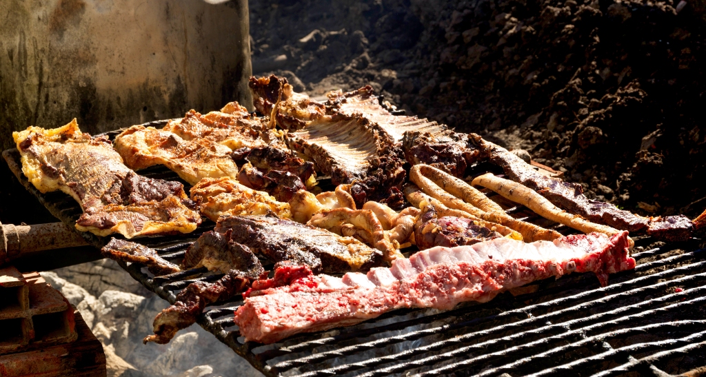 Asado are the techniques and the social event of having or attending a barbecue in various South American countries, where it is also a traditional event. An asado usually consists of beef, pork.