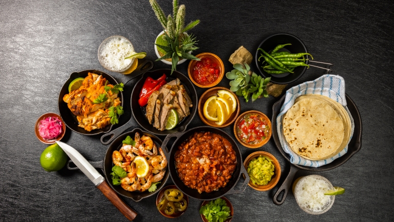 seleccion de comida tex mex