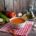 Bowl of Andalusian gazpacho