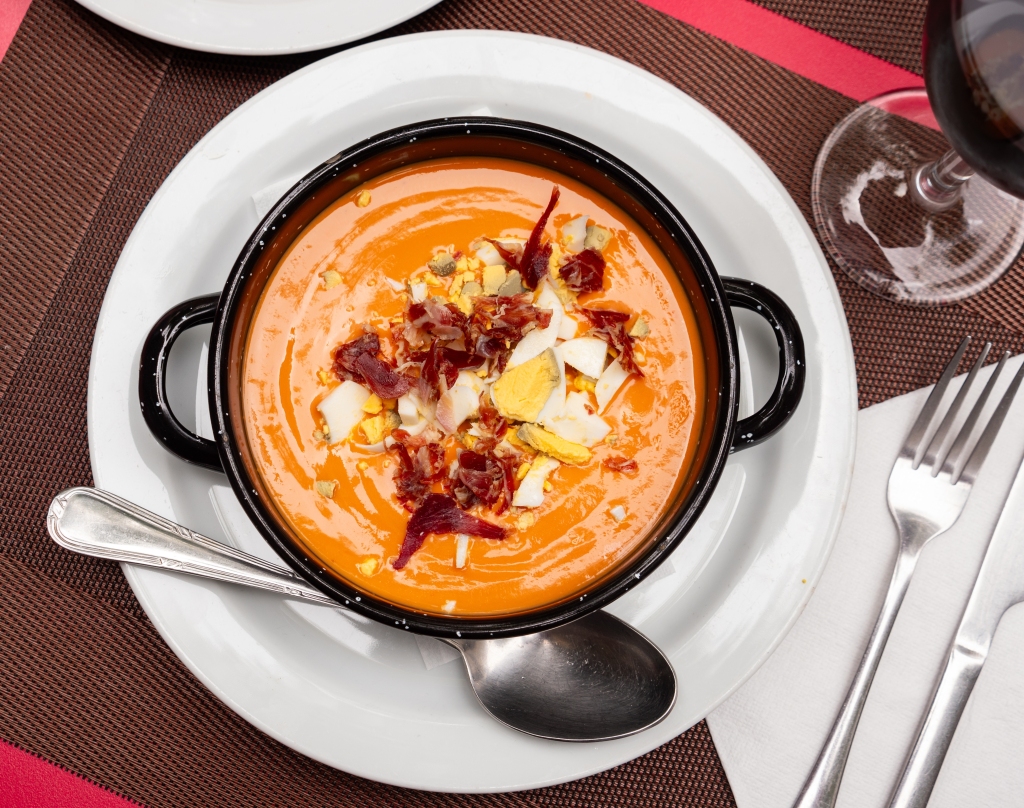 The best-known variant of Andalusian gazpacho: Salmorejo from Córdoba