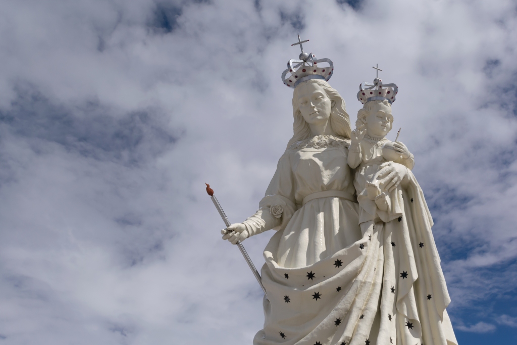 Statue of the Virgin of Socavón in Oruro