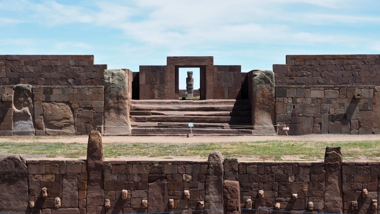 Tiwanaku archaeological site, Bolivia.