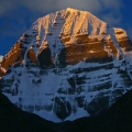 Sacred Mount Kailash, Mount Kailash and Om Parvat, Kailash, Tibet himalayan mountains