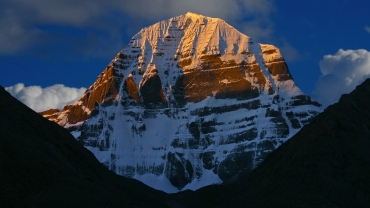 Sacred Mount Kailash, Mount Kailash and Om Parvat, Kailash, Tibet himalayan mountains