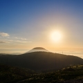 Mount Tabor at sunrise in northern Israel,
