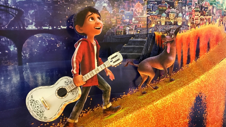 Beautiful Standee of Disney Animation "COCO" display at the theater