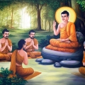 Phu Son Your Buddhist temple. The life of Buddha, Siddhartha Gautama.