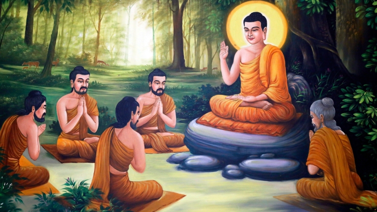 Phu Son Your Buddhist temple. The life of Buddha, Siddhartha Gautama.