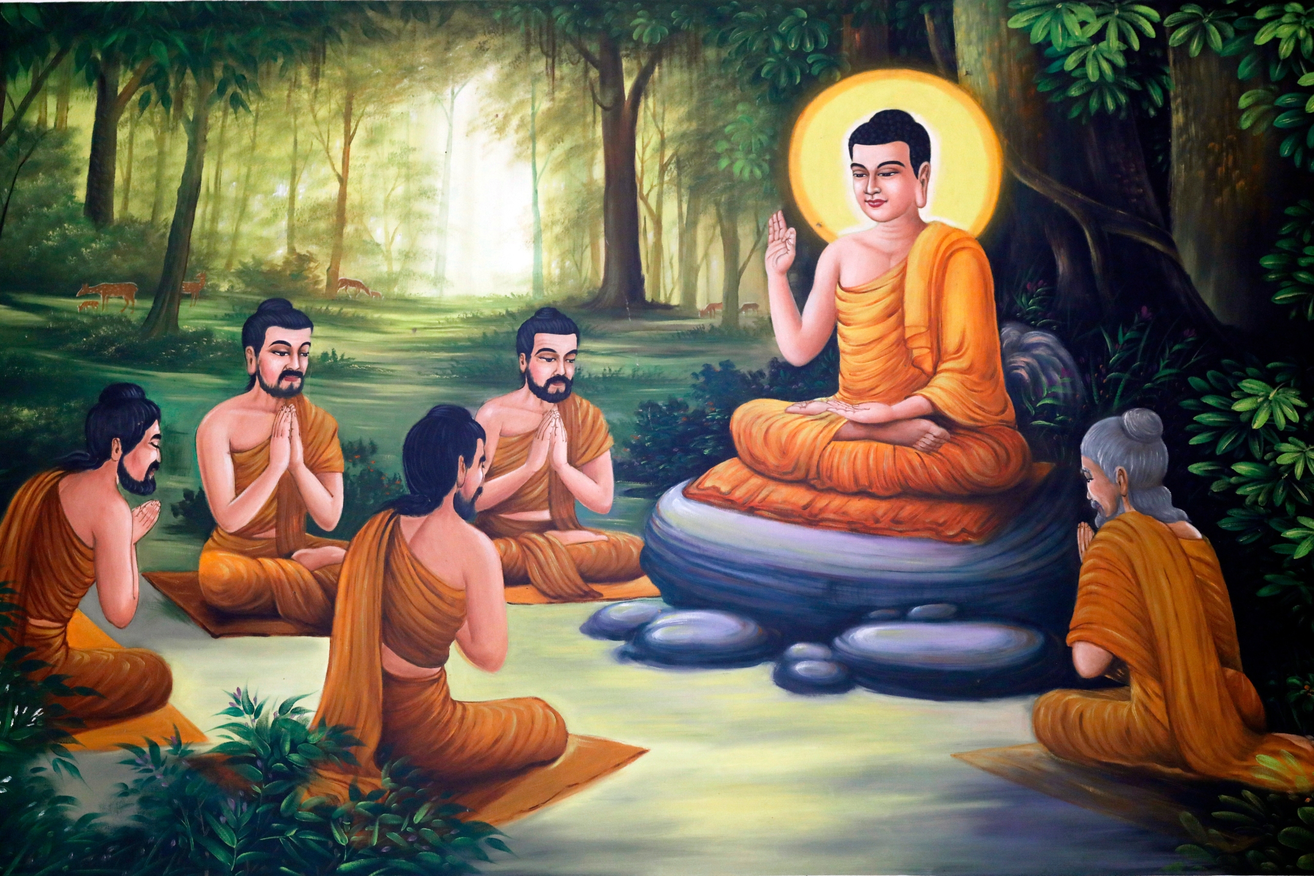 Phu Son Your Buddhist temple. The life of Buddha, Siddhartha Gautama.