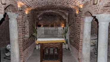 Cave church in Abu Serga