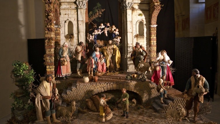 A nativity scene in Mdina, Malta