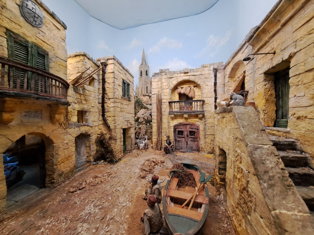 Maltese nativity scenes reproduce the visual aesthetic of the island's buildings