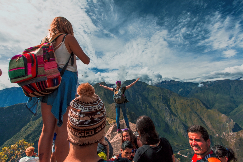 Tourists in Huayna Picchu