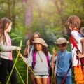 kids hiking