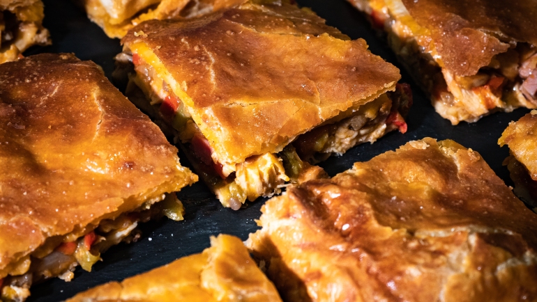Spanish typical "tapa" Galician empanada