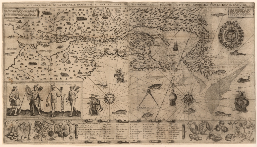 Map of New France (Samuel de Champlain, 1612)