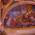 Lunette fresco of St Paul Shipwreck in Church of St. Paul's Shipwreck, Valletta, Malta