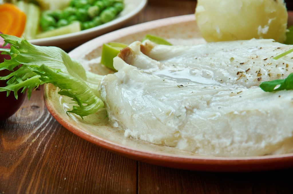Lutefisk ready for consumption