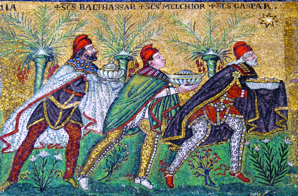 Journey of the Magi, mosaic, Basilica Sant’Apollinare Nuovo, Ravenna, ca. 6th c.