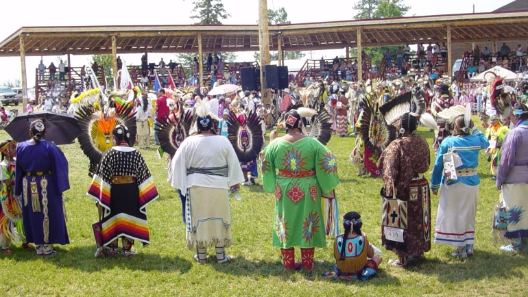powwow de la nación Alexis junto al Lago Sainte Anne